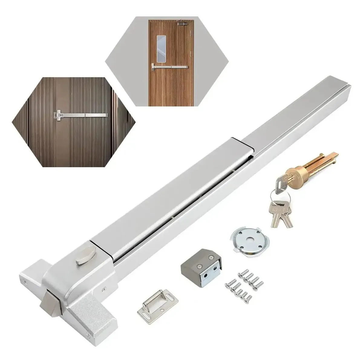 65-100cm Barra Antipanico Acero Inoxidable Con Llaves, marca KUANGYE - Foto Principal