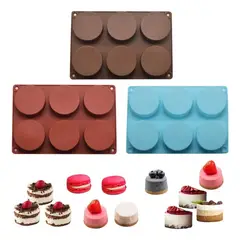 KUANGYE - 3pcs Molde Silicon Cheese Cake Mini Chocolate Horneado Diy Jabón