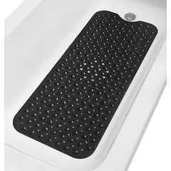 KUANGYE - Goma Antideslizante Tina Ducha Bañera Cepillo 40×100cm Color Negro