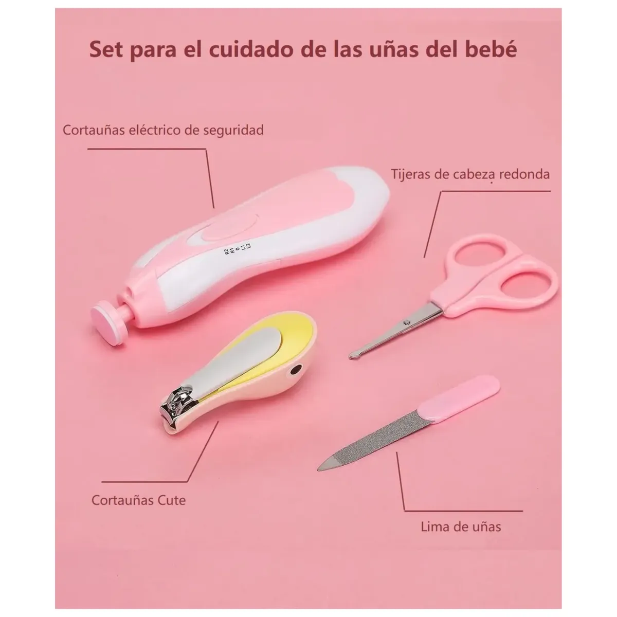 GENERICO - Kit Completo De Aseo Y Cuidado Para Bebé 20 Piezas