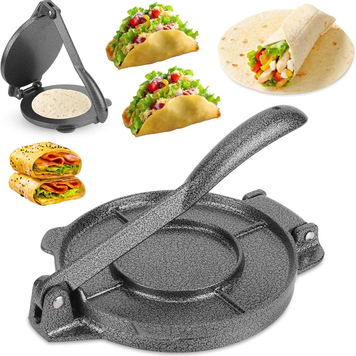 KUANGYE - Prensa Manual De Masas Tortillas, Empanadas Y Mas 20cm