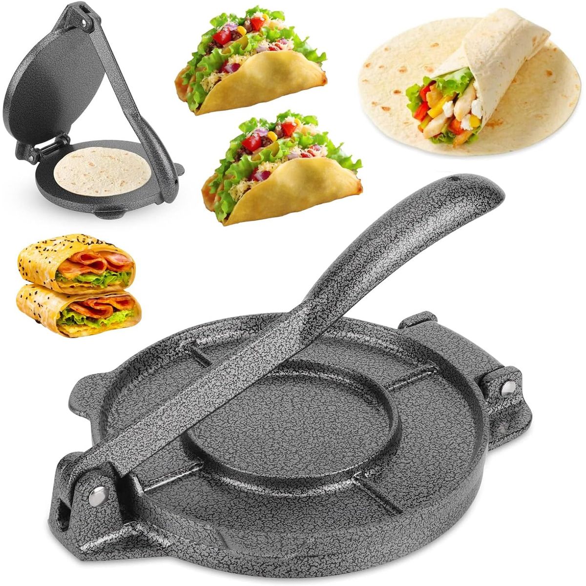 KUANGYE - Prensa Manual De Masas Tortillas, Empanadas Y Mas 20cm