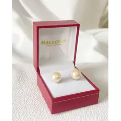 MALLORCA - Aros De Perla Clasico 10mm Con Base De Acero316l
