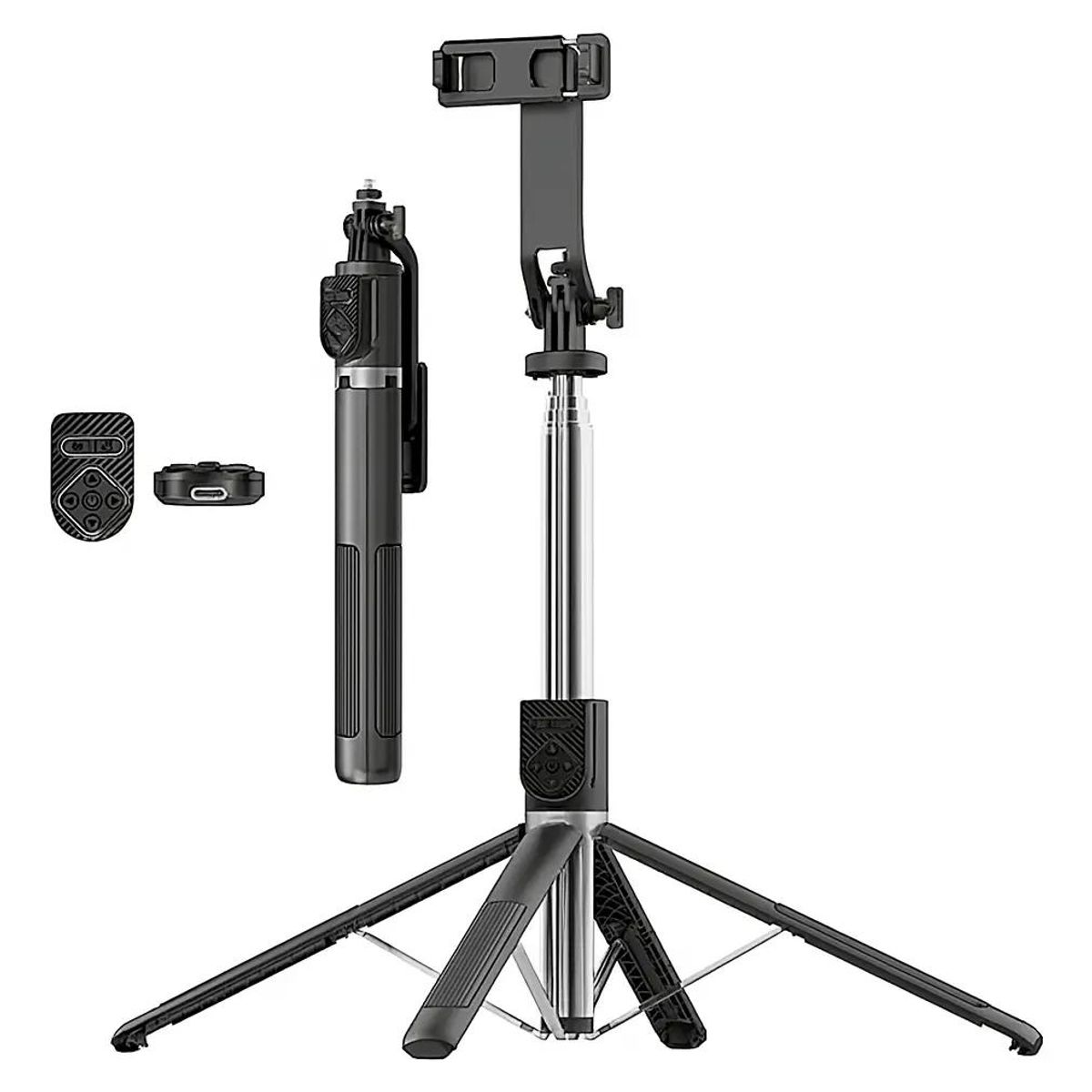 GENERICO - Trípode Selfiestick para Cámara, GoPro y Celular