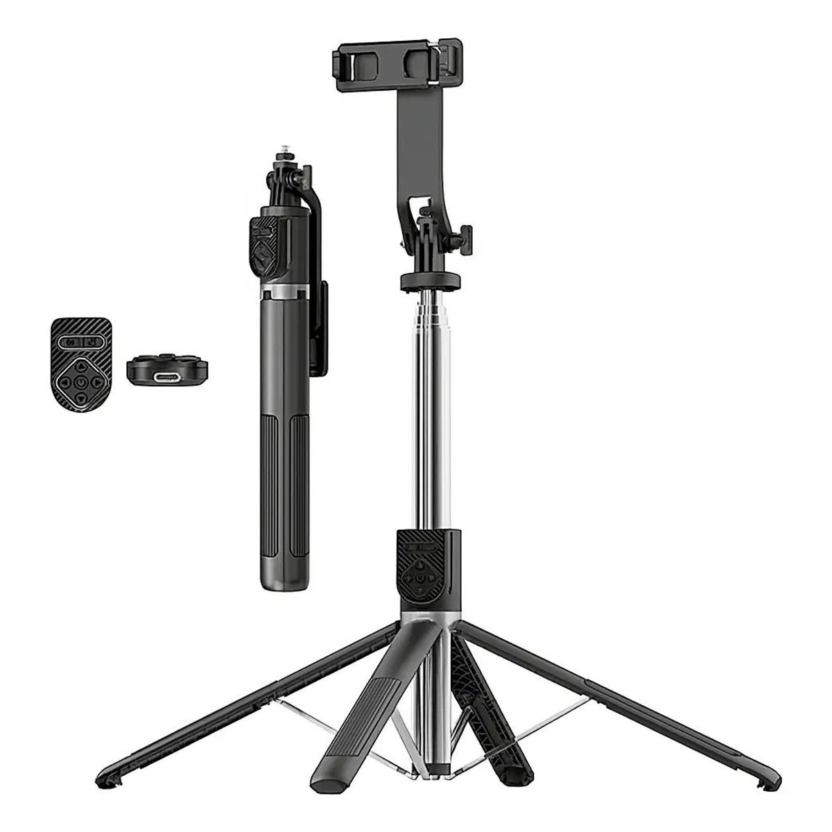 GENERICO - Trípode Selfiestick para Cámara, GoPro y Celular