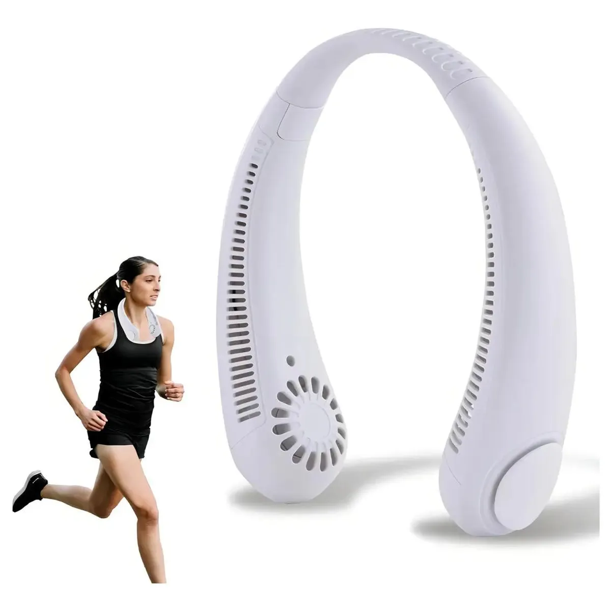 GENERICO - Ventilador portátil de cuello flexible recargable 3 veloc