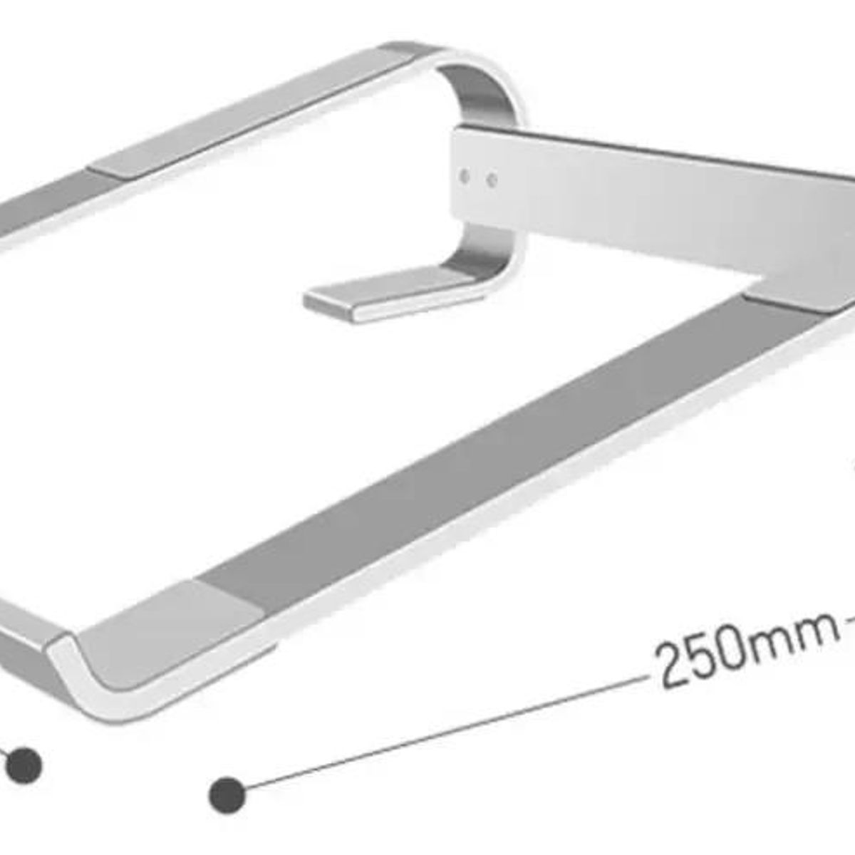 GENERICO - Soporte de aluminio para portátil con refrigeración