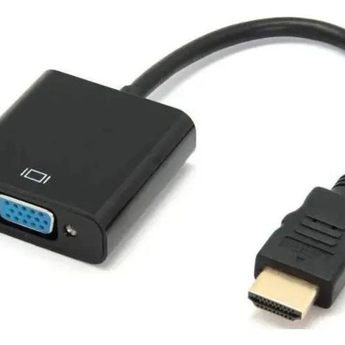 GENERICO - Adaptador HDMI Macho a VGA Hembra Negro