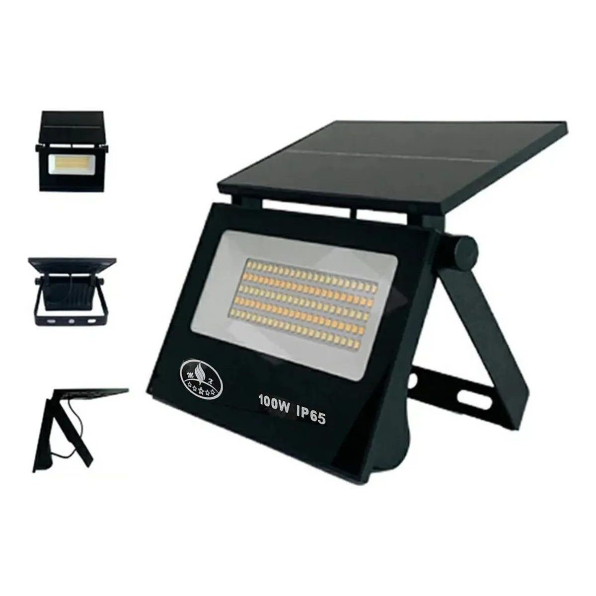 GENERICO - Foco Solar LED 100W IP65 Blanco Frío para Exterior