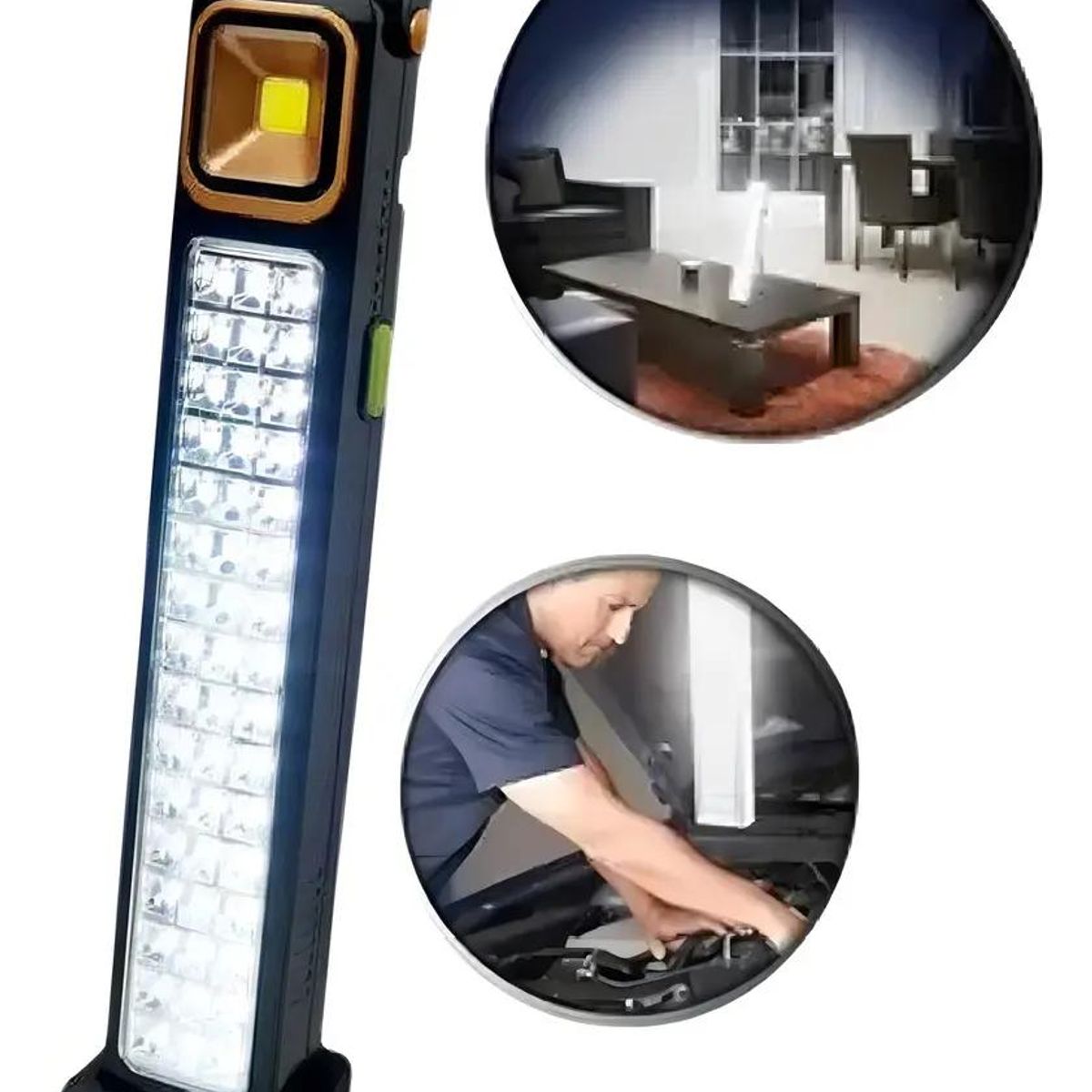 GENERICO - Lámpara de Emergencia Solar Recargable con 48 LEDs