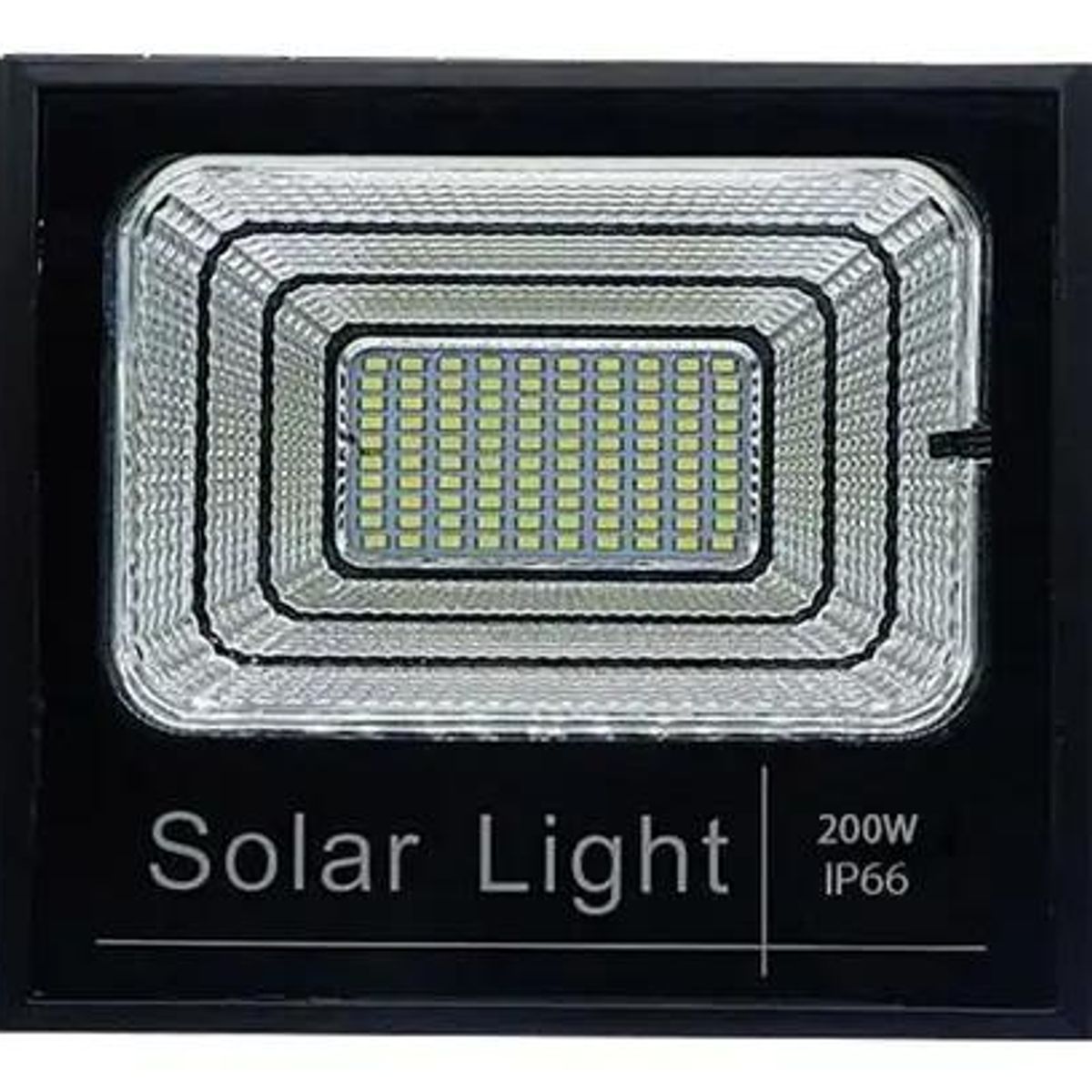 GENERICO - Foco LED Solar 200W con Carcasa Negra IP67