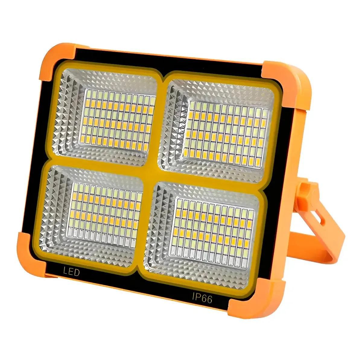 GENERICO - Foco Solar Reflector LED Portátil 1000W con Batería Rec