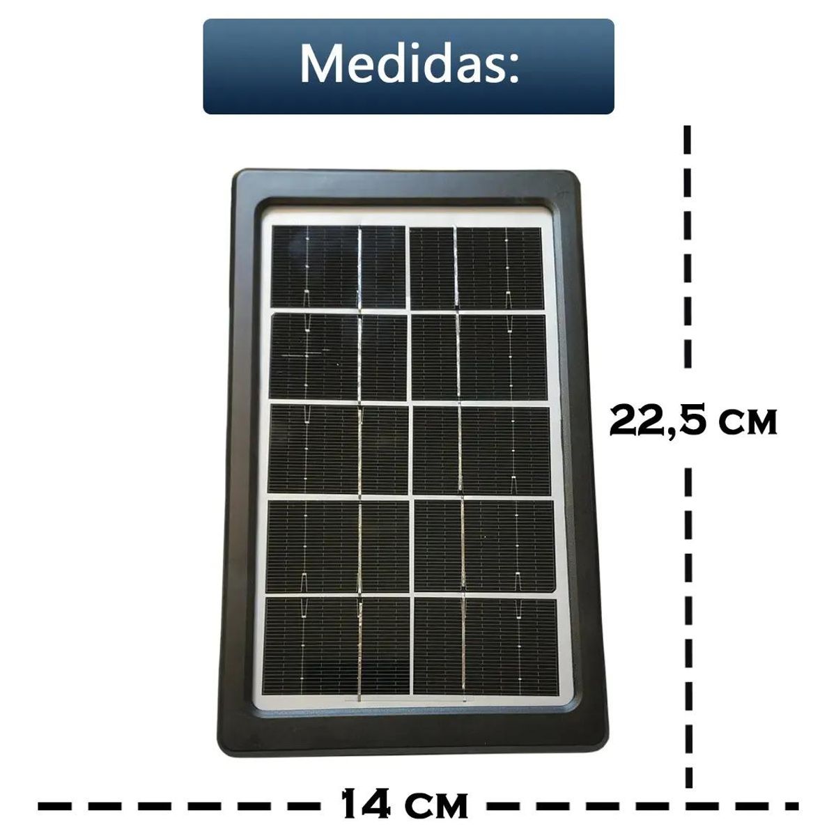 GENERICO - Panel Solar Portátil 8W con Puerto USB para Camping