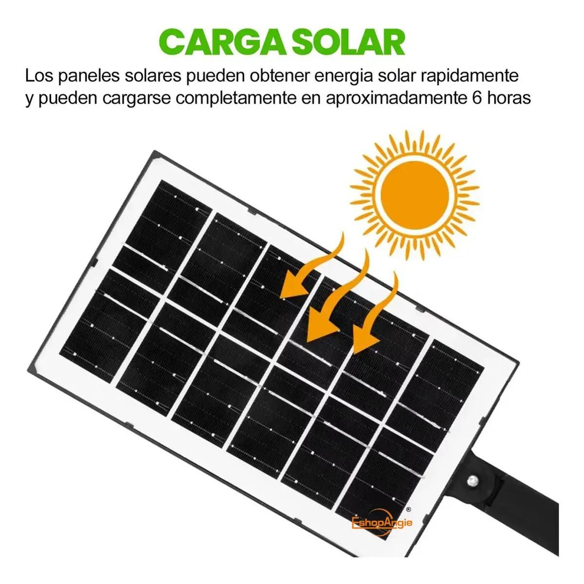 GENERICO - Foco LED Solar IP65 con Sensor de Movimiento
