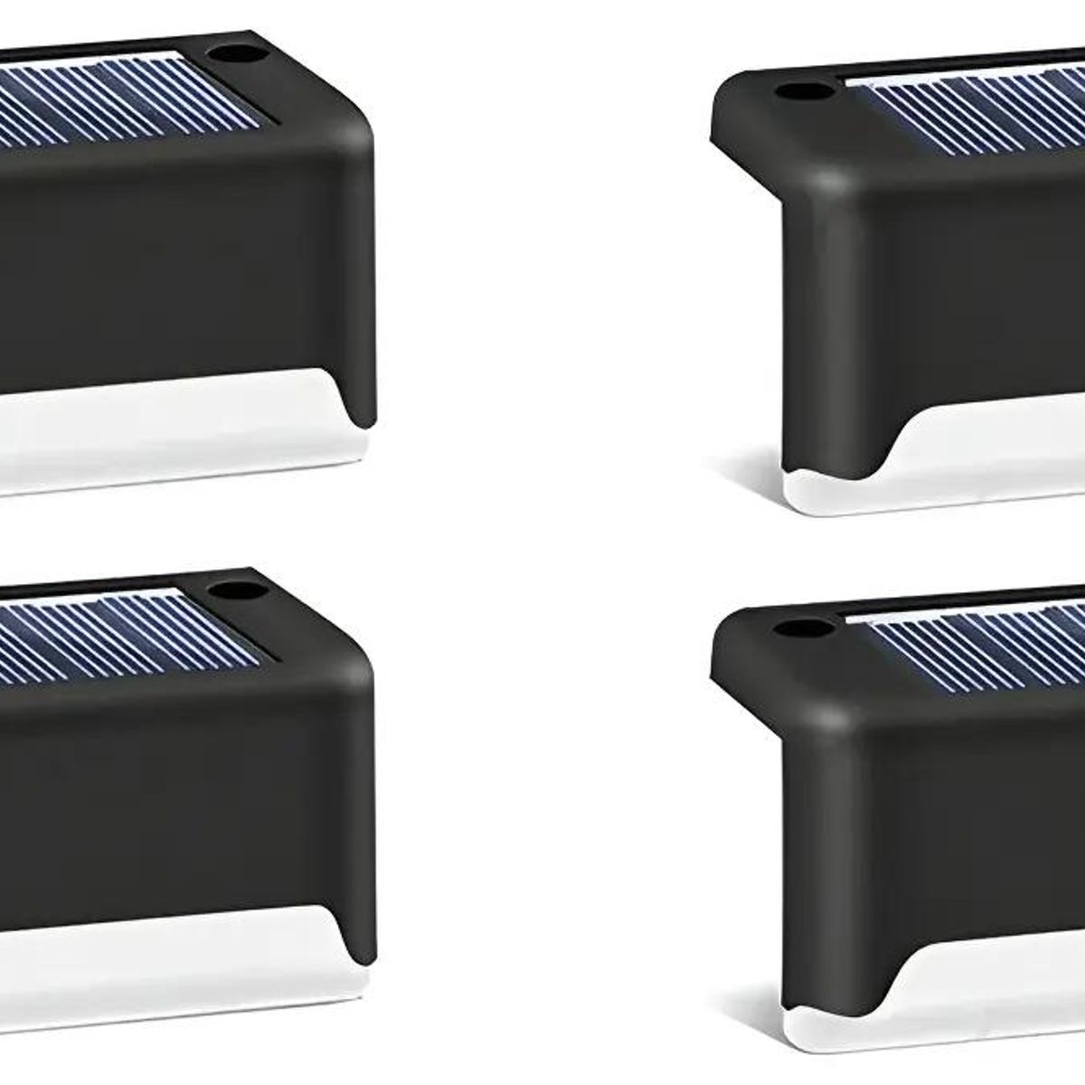 GENERICO - Kit 4 Luces Solares Exteriores LED IP68 Luz Cálida