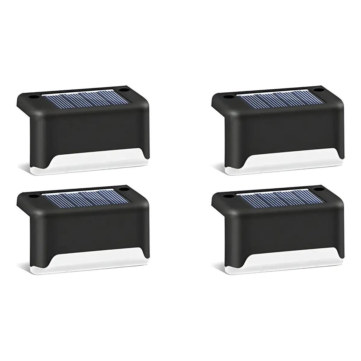 GENERICO - Kit 4 Luces Solares Exteriores LED IP68 Luz Cálida