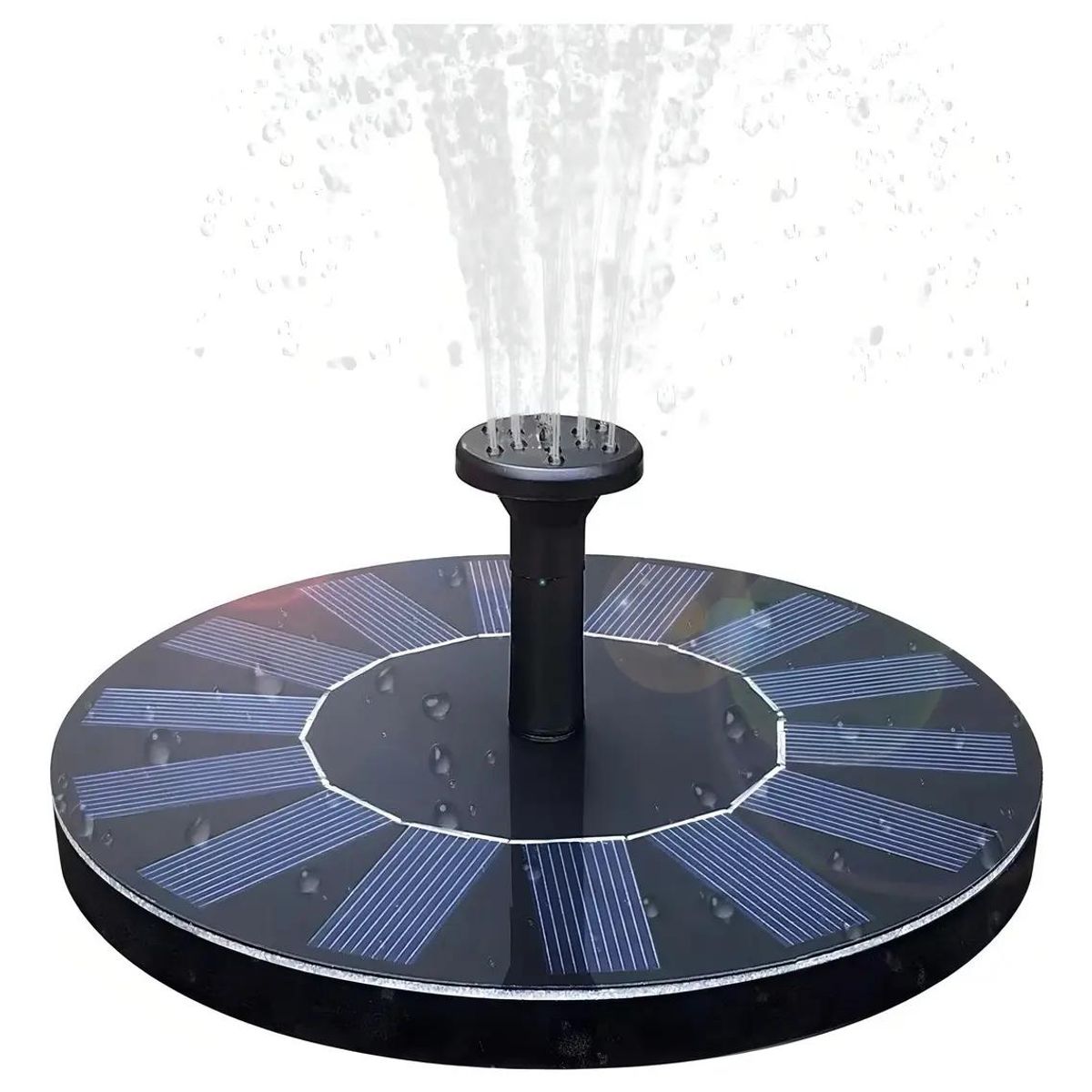 GENERICO - Fuente Solar Flotante con Bomba para Jardín