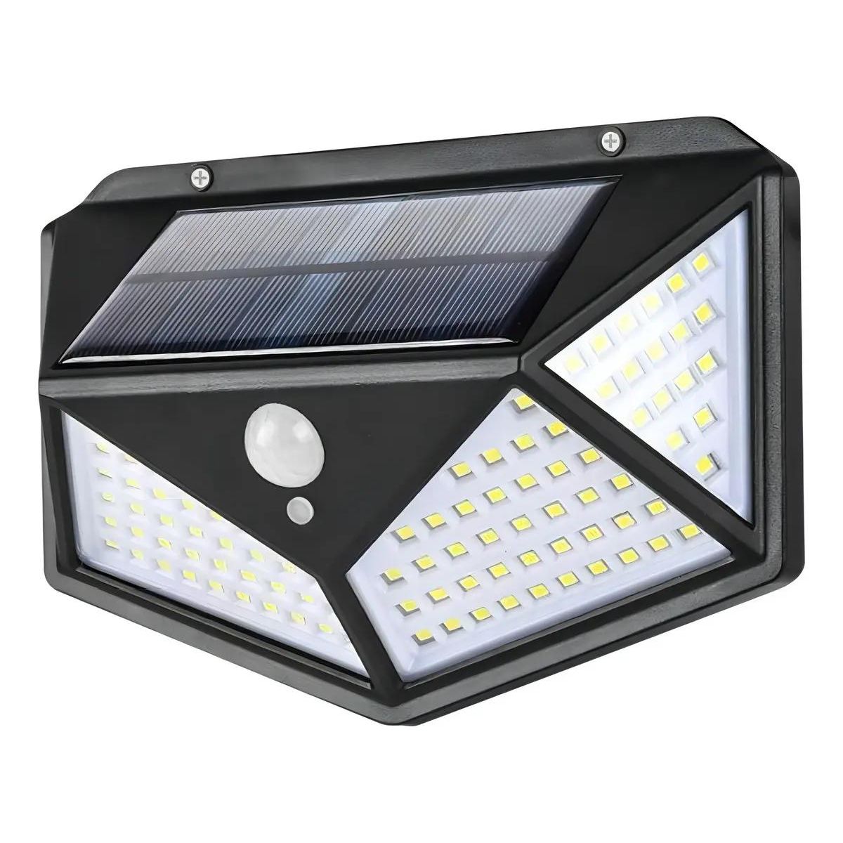 GENERICO - Pack 4 Lámparas Solares 100 LED con Sensor de Movimiento