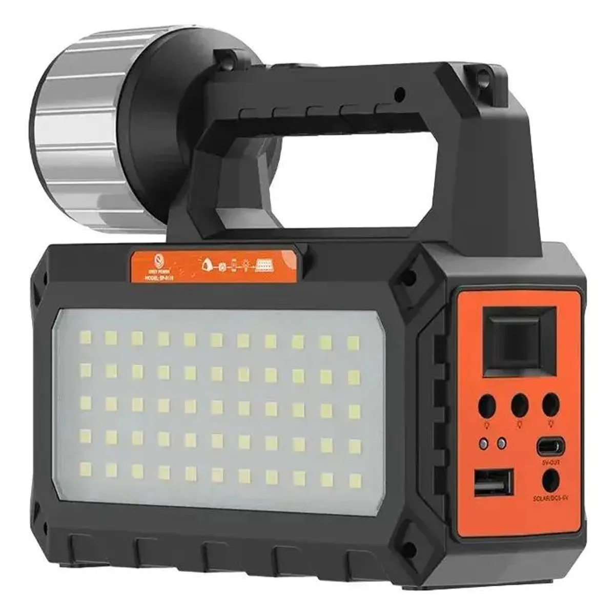 GENERICO - Kit de energía solar con ampolletas, linterna, USB yradio