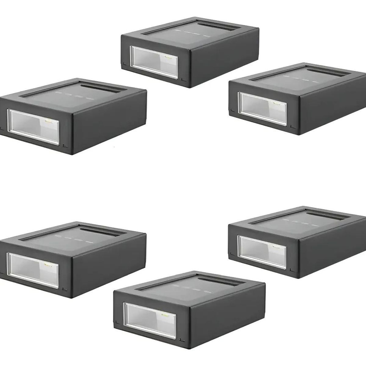GENERICO - Pack lámpara solar LED para pared exterior luz fría y cál