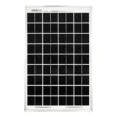GENERICO - Panel Solar Monocristalino 12V 10W Negro