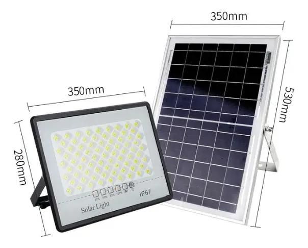 GENERICO Proyector Solar 300W LED IP67 Blanco Frío con Control