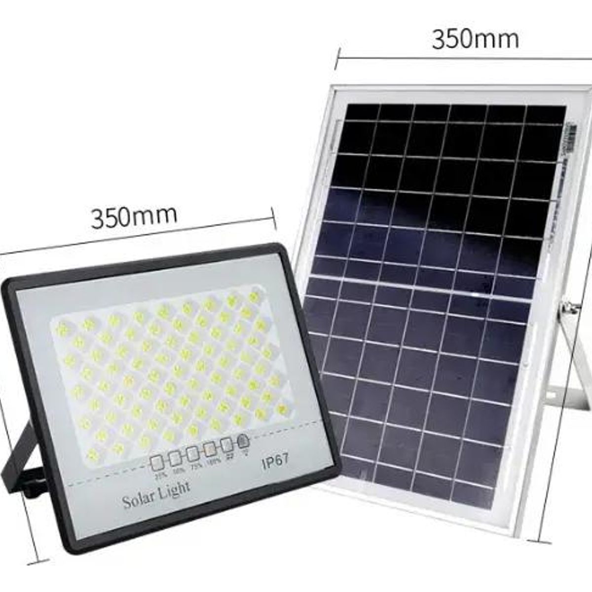 GENERICO - Proyector Solar 300W LED IP67 Blanco Frío con Control
