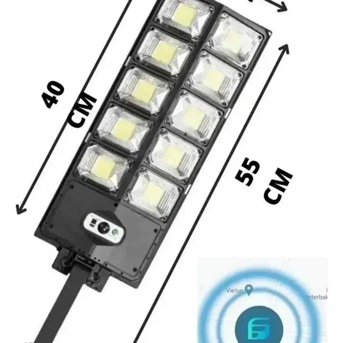 GENERICO - Lámpara LED Solar 1000W para Exteriores