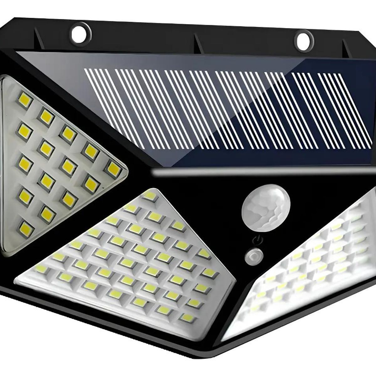 GENERICO - Foco Solar Exterior 100 LED con Sensor de Movimiento