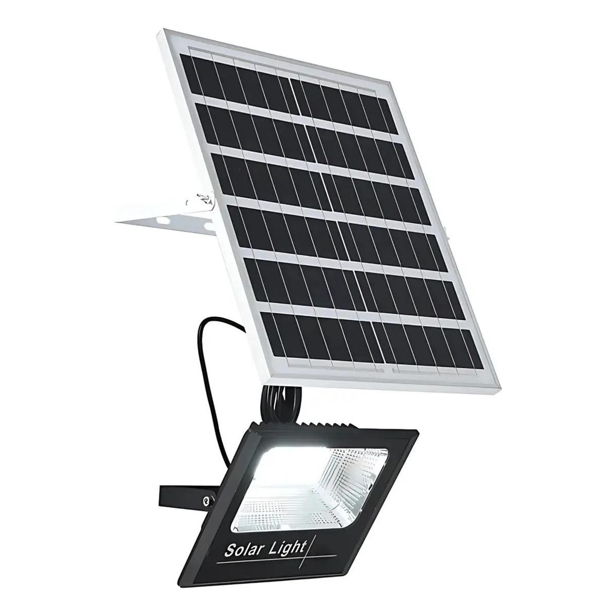 GENERICO - Foco Solar 500W con Panel y Control Remoto IP67