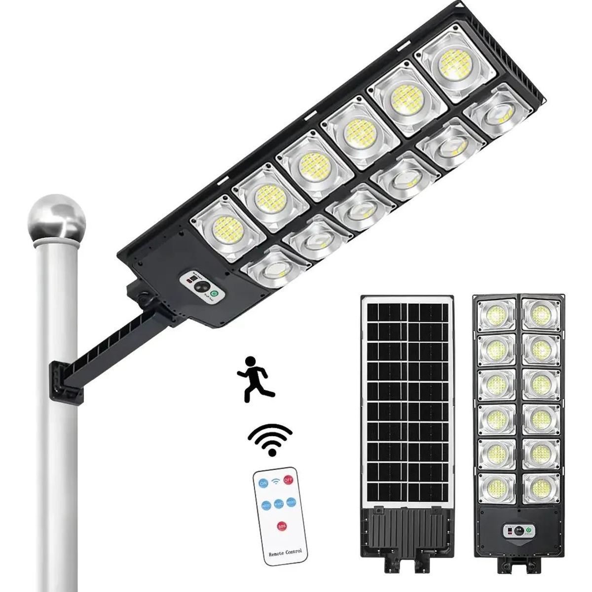 GENERICO - Foco Solar LED Exterior Reflector 400W Inalámbrico IP65
