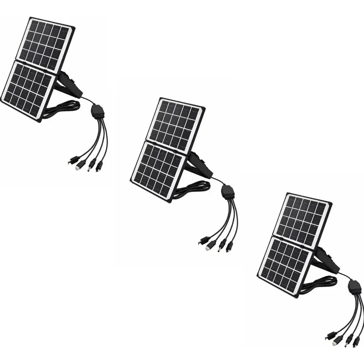 GENERICO - Pack de 3 Paneles Solares Fotovoltaicos 4W 5V