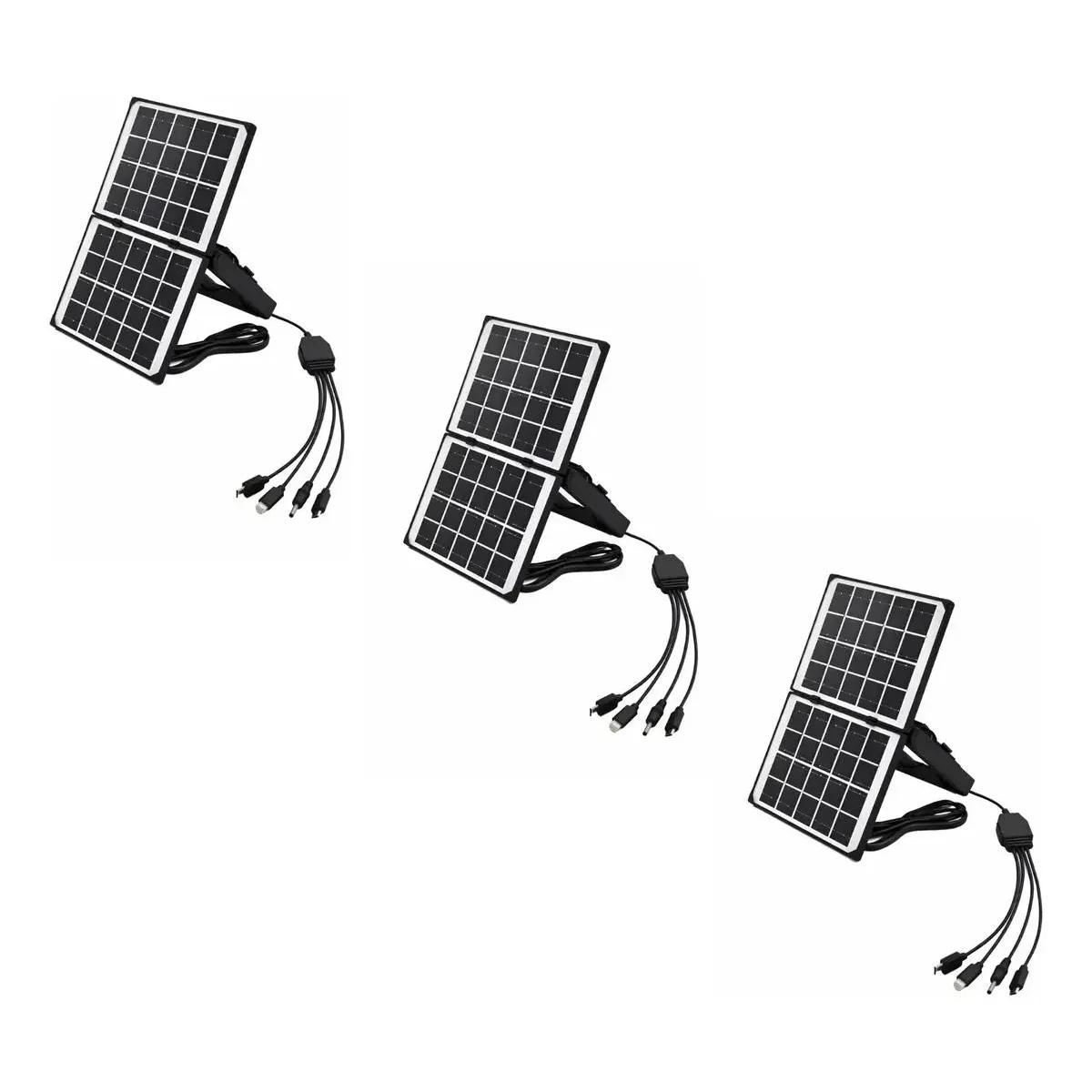 GENERICO - Pack de 3 Paneles Solares Fotovoltaicos 4W 5V