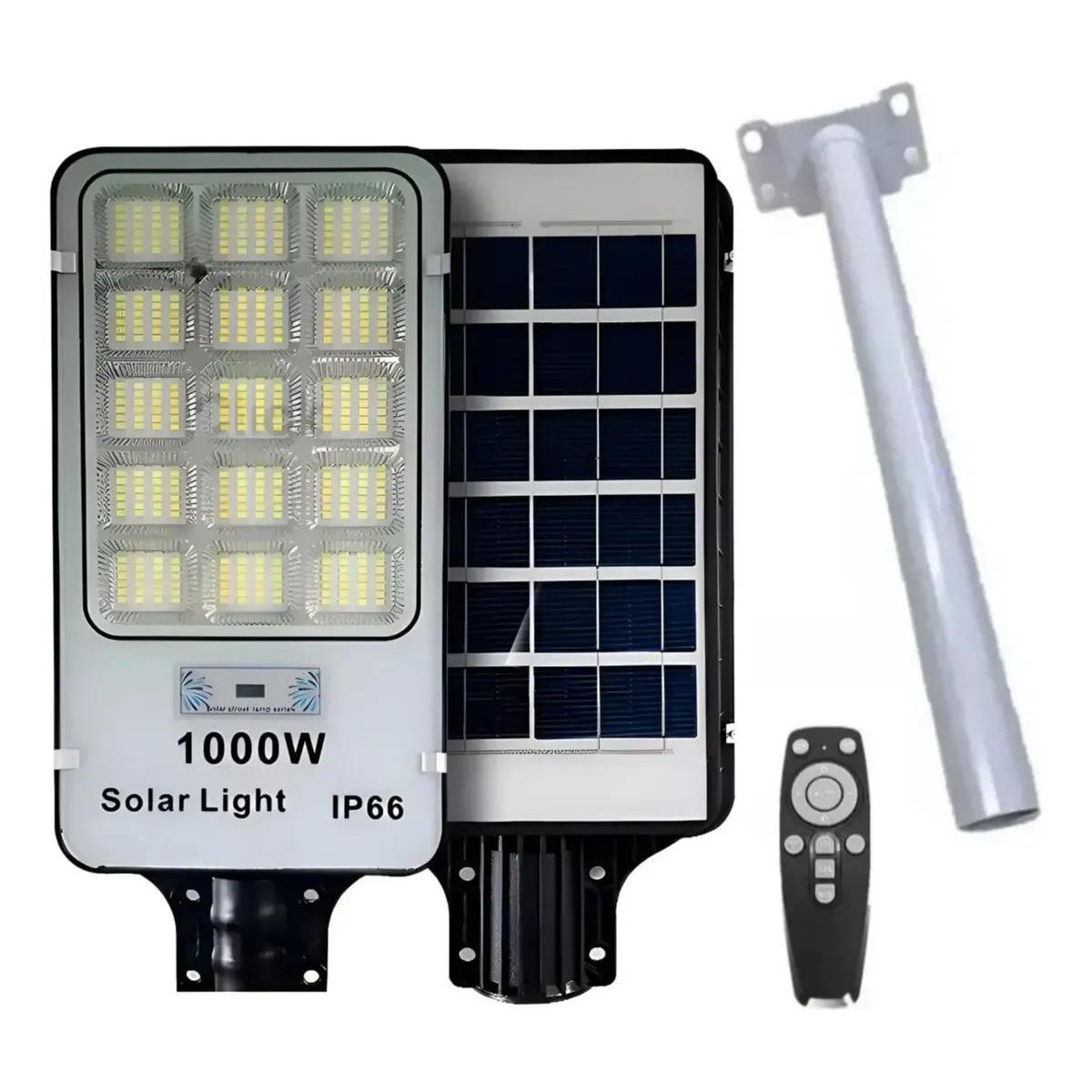 GENERICO - Foco Solar LED 1000W Alta Potencia para Exterior