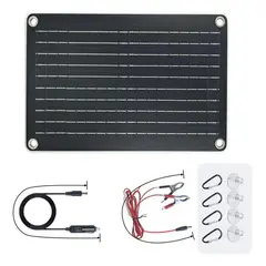 GENERICO - Panel Solar 12V 10W para Baterías de Plomo Ciclo Profundo
