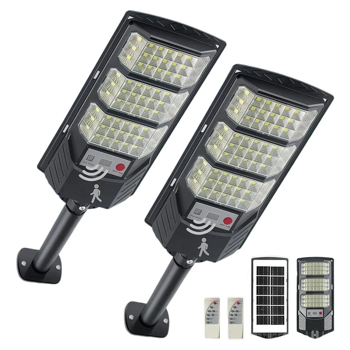 GENERICO - Foco Reflector Solar LED Exterior con Sensor y Soporte