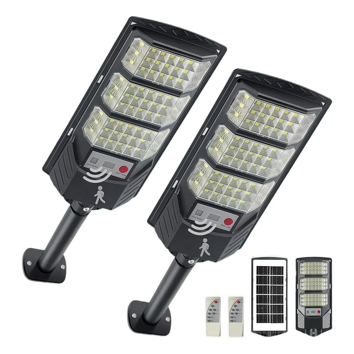 GENERICO - Foco Reflector Solar LED Exterior con Sensor y Soporte