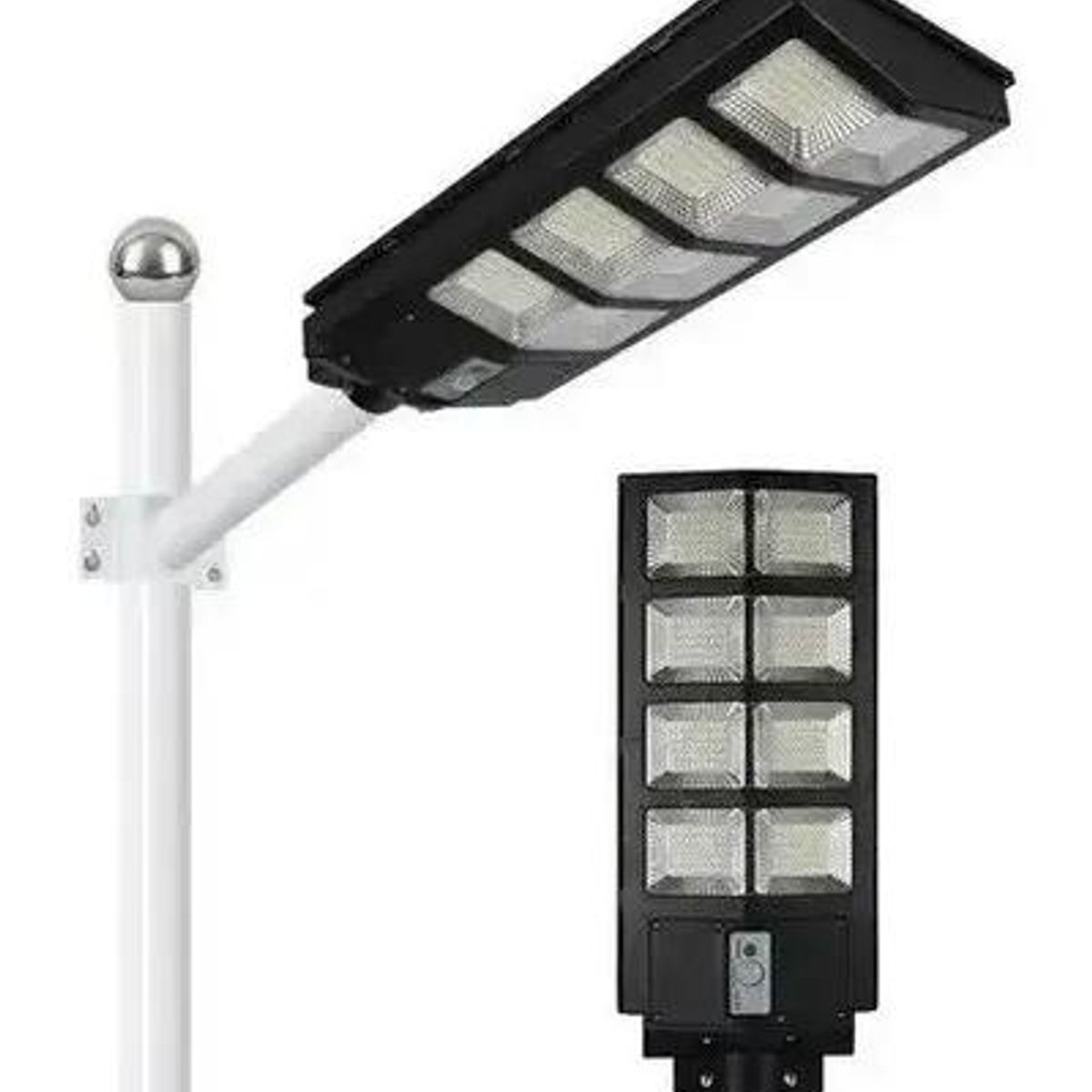 GENERICO - Foco Solar Proyector Exterior 240W con Panel y Soporte