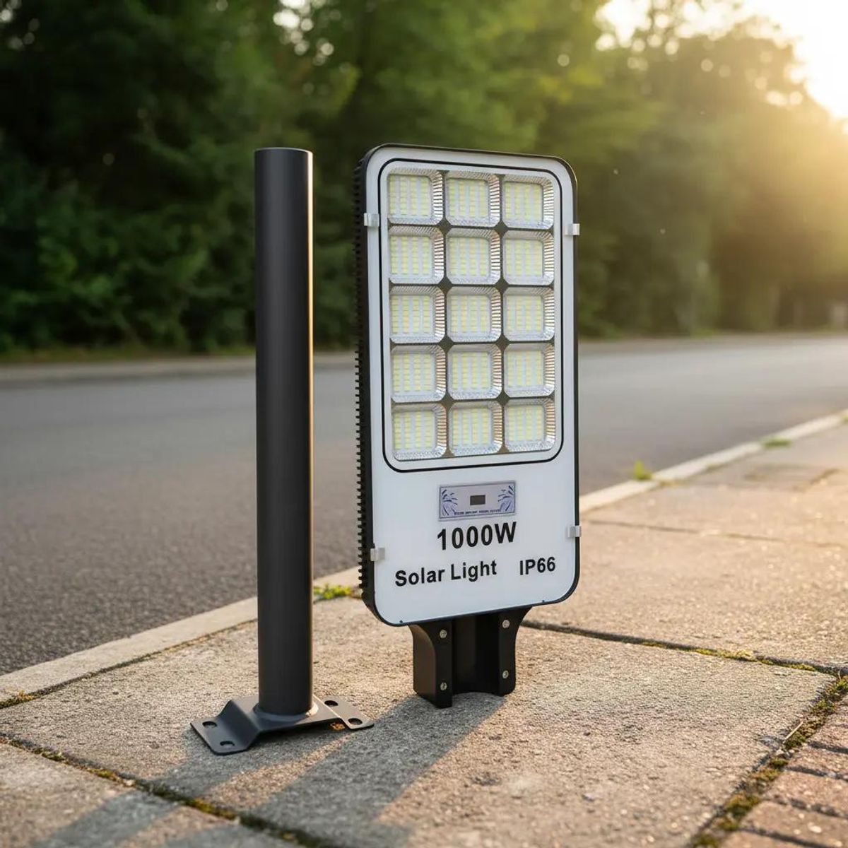 GENERICO - Foco solar 1000W con control y soporte impermeable