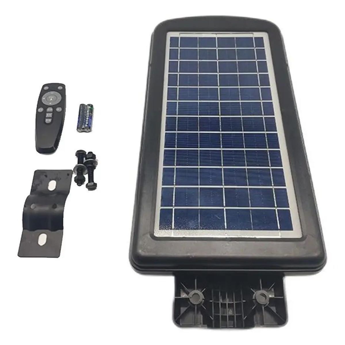 GENERICO - Foco Solar LED Exterior 150W con Lupa, Poste y Sensor
