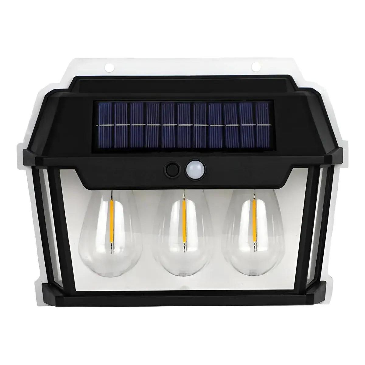 GENERICO - Pack 2 Apliques Solares de Pared con 3 LEDs y Sensor de  
