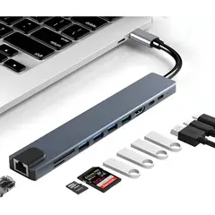GENERICO - Hub USB-C 10 en 1 con HDMI 4K y RJ45