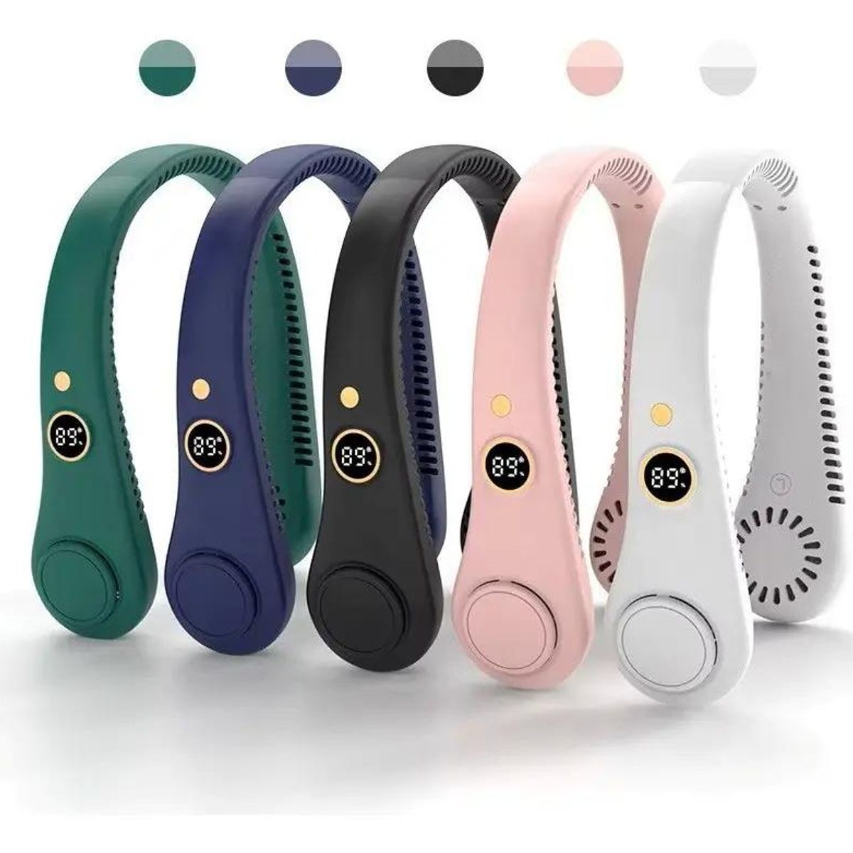 GENERICO - Ventilador portátil de cuello recargable USB