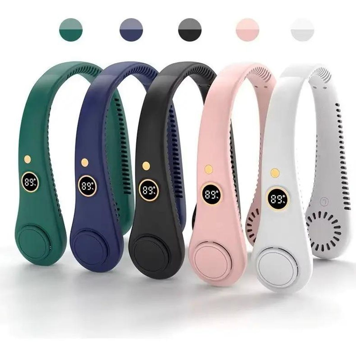 GENERICO - Ventilador portátil de cuello recargable USB