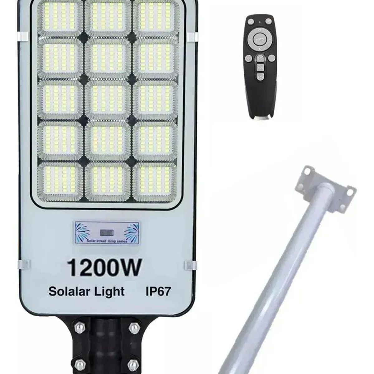 GENERICO - Foco Solar LED 1200W Alta Potencia para Exterior