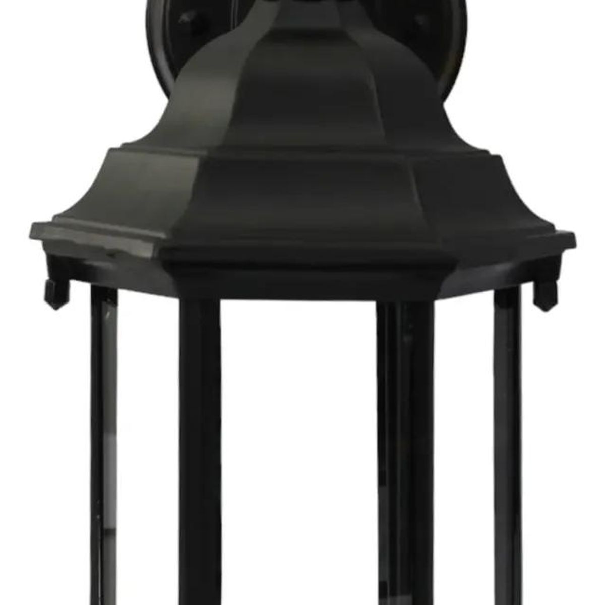 GENERICO - Farol Exterior 6 Caras E27 60W Negro