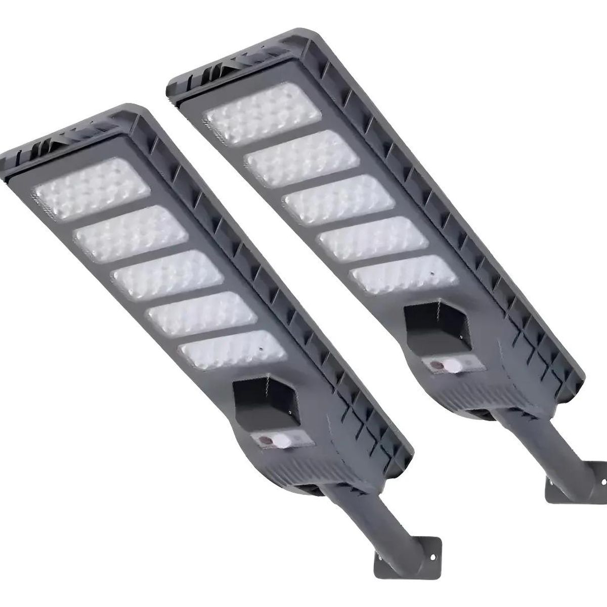 GENERICO - Pack 2 Focos Solares LED 500W IP65 con Sensor de Movimie