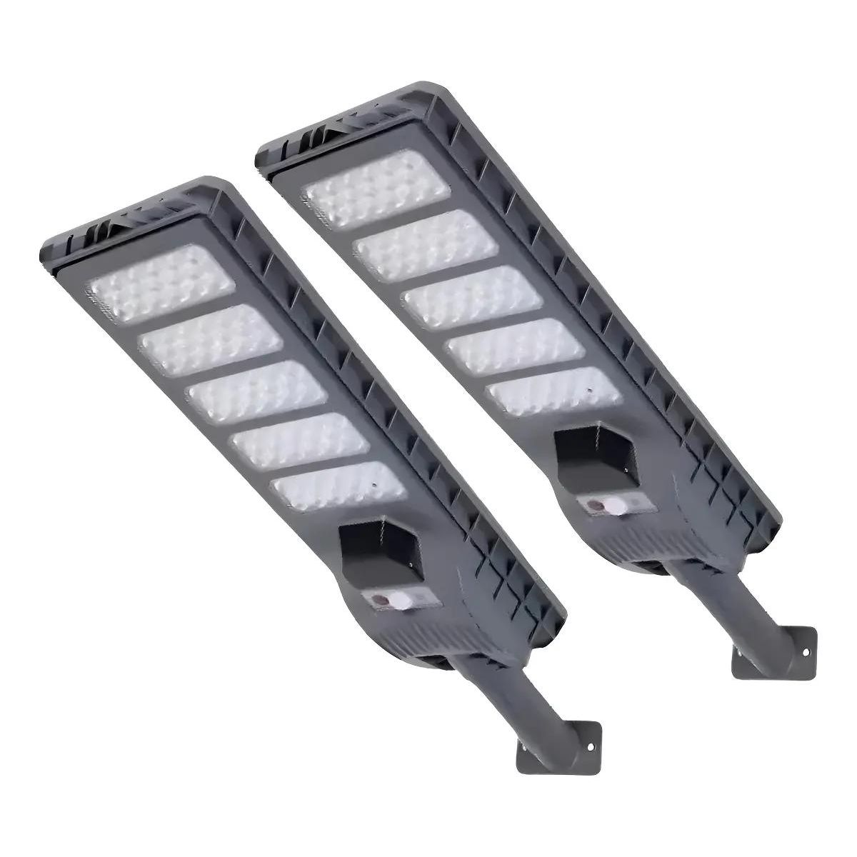 GENERICO - Pack 2 Focos Solares LED 500W IP65 con Sensor de Movimie