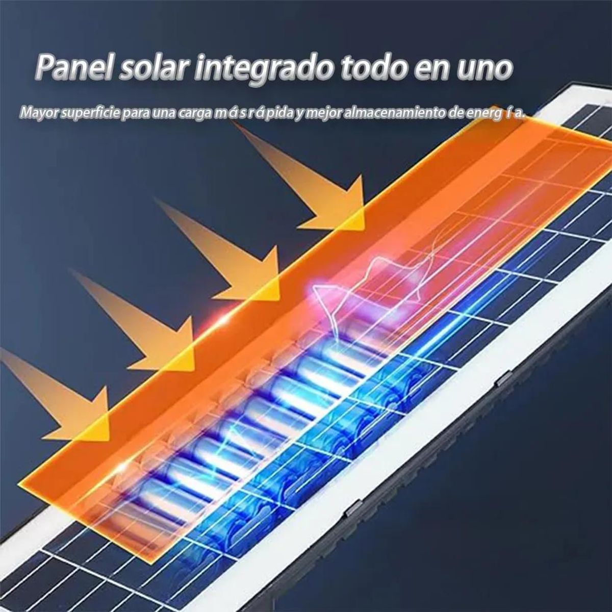 GENERICO - Foco Reflector Solar LED 800W con Sensor de Movimiento y