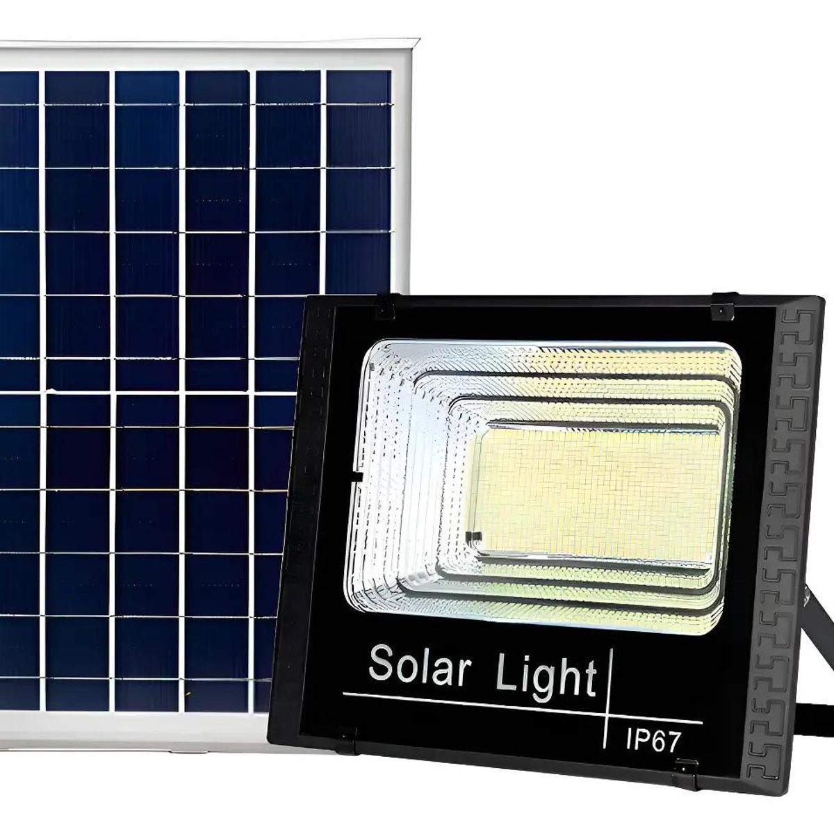 GENERICO - Foco Reflector Solar Exterior 1000W Luz Blanca